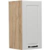 Vicco Pensile da cucina R-Line, Bianco country/Rovere dorato 30 cm | Frontale in MDF · 1 Ripiano · Profondità - 31 cm · Liberamente combinabile · ✓ Spazio pratico