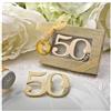 Disok - Set di 20 apribottiglie, in stile 50° anniversario, in scatola regalo, Bomboniera per le nozze d'oro, Regalo per il 50° anniversario di matrimonio