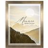 BIRAPA Monaco Cornice portafoto 24x30 cm Bronzo - Cornice portafoto in metallo, alluminio spazzolato, cornice per poster, cornice intercambiabile
