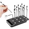 Generico Supporto per Dipingere Miniature - 12 Pezzi Base per Strumenti Spray Miniature | Supporto per Dipingere Modelli con Magnetico | per Hobby Artigianato Scuola Ufficio