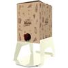 LISA Luxury IS an Attitude Porta Bag in Box per Vino,Olio Varie Misure e Colori (Panna)