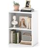 SOARS Libreria a 2 Cubi, Ripiano Mobile con 5 Posizioni Regolabili, Libreria 2 Livelli con Tappetini Antiscivolo e Adesivi per Fori delle Viti, Adatto per Studio, Soggiorno e Cucina (Bianco)