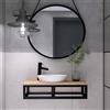 FERRO modern design Mobile Bagno in Legno di Frassino 60x35x21cm - Base per Lavabo - Stile Loft