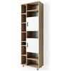 Vicco Mobile bagno alto Ilias, Bianco/Sonoma, 60 x 190 cm, con ripiani regolabili per una conservazione ordinata