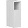 Vicco Comodino camera da letto Enton, Bianco, 20 x 59.5 cm | con 1 porta, adatto come superficie d'appoggio accanto al letto