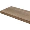 Gicos Mensola da parete pensile scaffale in legno mdf da muro colore rovere 120 * 25 * 4 cm DOU-788864