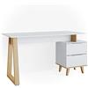Vicco Scrivania Nautica, Bianco, 138 x 60 cm