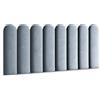 Muralo Pannelli Imbottiti per Pareti in Velluto Magic Velvet 20x80 cm - Cuscino da Parete Decorativo, Design Moderno e di Lusso per Camera da Letto e Soggiorno - Blu