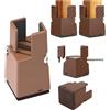 Wkantlaes 4 Rialzi per Letto Alza Piedi Letto Rialzo Letto Contenitore Alzate da Letto Rialzi per Mobili Alzare Letto Aggiungi Altezze Regolabili da 10 cm per Letto/Divano/Tavolo/Mobili