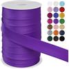LEREATI Sbieco per Bordare 25mm x 50m Fettuccia in Raso Nastri in Sbieco per Cucito a Doppia Piega, Nastro per Tappezzeria per Cucito Bunting Cucitura Trapuntatura Orlatura (Viola UVA)