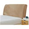 GEBIN Copri Testiera letto Matrimoniale, Copertura per Testiera per Letto, Elastica Vello Protezione Testata Matrimoniale Cover Cuscino Lavabile per Decorazione Camera (Sabbia,180-200cm)