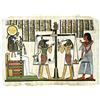 Horus Artesanía de Egipto Papiro Egizio del Giudizio Finale il Peso del Cuore Conosciuto come papiro di Hunefer. Larghezza 22 cm Lunghezza 33 cm