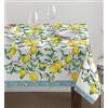 LARA MORADA - Tovaglia da Tavola, per Pranzo e Cena, Cotone Ioneta, 70% Cotone 30% Poliestere, Stampa Digitale, 12 Posti, 140cm x 240cm Lemon