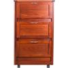 Liberoshopping Carrello da cucina mobiletto LANDHELL LUSSO con ante a ribalta e ruote per casa giardino (Ciliegio)