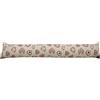 BIANCHERIAWEB Paraspiffero Decorativo Salsicciotto Porta Finestra Sfoderabile Cuore Rosso 110cm