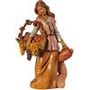 Fontanini PASTORELLA con Cesto di Frutta 12CM STATUINA in Resina PRESEPE (F-15)