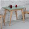 RAGABA Tavolo da pranzo Envelope pieghevole 90/130 x 76 x 65 cm, per 4-6 persone, con scomparto 84 x 46 x 7 cm sotto il piano del tavolo, in legno FSC, ideale per cucina o sala da pranzo