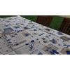 Pago Poco Tovaglia Rettangolare Disegno Shabby 100% Cotone in Tutte Le Misure Colore Azzurro Made in Italy novità 2020!!! (140x240)