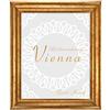 BIRAPA Vienna - Cornice portafoto in legno massiccio, 45,7 x 60,9 cm, colore oro anticato