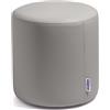 Avalon - Pouf Poggiapiedi Rigido CILINDRO Mamba Ignifugo Classe 1IM in Ecopelle Nautica, Puff Poggiapiedi, Seduta da Interno ed Esterno, Professionale Comodo Impermeabile, Made in IT(35cm-Grigio)