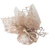 Ingrosso e Risparmio 25PZ Sacchettino Bomboniera in Rete con Velo in Organza e Tiranti Colori Assortiti Eventi Comunione Cresima Matrimonio Nascita Fai da Te (Tortora)