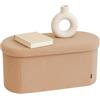 LAMBY HOME Panca portaoggetti a forma di Bourreguito - Pouf soggiorno pieghevole, cassapanca per camera da letto, poggiapiedi e panchina con scarpe d'ingresso