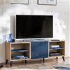 Komodee Mobile TV Fondi Blu/Legno chiaro 136x35x49 cm