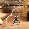 lorajewel Decorazioni Natalizie Personalizzate Targa in Acrilico con 1-8 Nomi Regali di Natale per Mamma papà Figlia Figlio Nonna Amici (A-7 Nome)