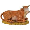 FONTANINI Bue Seduto 12CM Statuetta in Resina STATUINA PRESEPE