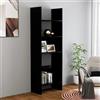 KTHLBRH librerie per soggiorno libreria ufficio porta libri Libreria Nera 60x35x180 cm in Truciolato per soggiorno, cucina