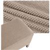 QOEUIUJ Fodera Ottomana, Copri Pouf Quadrato 50x50 80x80 40x40 60x60 100x100 90x90 110x110 Copertura Poggiapiedi Elastico in Jacquard, Cover/Protettiva for Sgabello(Cachi,20x20in/50x50cm)