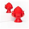 Lupia PUMO colorato Rosso Salentino Chiuso New Decorazione in Ceramica tipica pugliese Grande H 16 cm