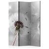 PARAWENTO B&D XXL - Paravento Decorativo Monofacciale Fiori 135x172 cm 3 Pannelli Divisori - Stampa su un Lato su Tela in TNT - Separe Divisorio per la Casa Simpatici Legno - leone b-C-0072-z-b