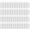 reamhome 50 pezzi bianco MDF rettangolare sublimazione spazi vuoti portachiavi spazi vuoti doppio trasferimento di calore MDF spazi vuoti bordo vuoto MDF Board portachiavi spazi vuoti