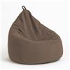 chilly pilley® pouf a sacco in velluto a coste con imbottitura in EPS - cuscino del sedile, cuscino da gioco, molti colori, 65x85 marrone