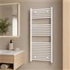 OGOMONDO Termoarredo Bianco Bagno Acciaio Calorifero Termosifone (1, H1200xL550xI500 23 Tubi)
