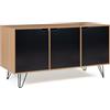IDMarket - Credenza bassa vintage NOEMI 3 ante in legno