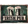 Deko7 Targa in metallo 30 x 20 cm Irish Pub Famous Dark Beer