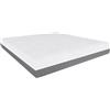UpNap Boreal | Materasso Matrimoniale Francese 140x190 Memory Foam e Waterfoam | Alto 22 cm | Materasso Ortopedico, Anallergico e Antiacaro | Dispositivo Medico Classe 1 | Sfoderabile e Traspirante