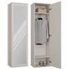 BDW DUO - Guardaroba con specchio, armadio moderno, multifunzionale per ingresso, camera da letto, camera dei bambini 180x50x35(P) (Cachemire)