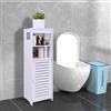 LANTUS Mobile portaoggetti per WC, armadio, mensola regolabile, gambe resistenti all'acqua, piccoli spazi, piccolo armadio da bagno per bagno, soggiorno, 24 x 20 x 75 cm, bianco