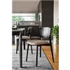 Connubia Set 2 Sedie Eide CB2188-A Struttura P132 fg. GRAFITE Sedile SLA Cros TORTORA