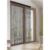 BIANCHERIAWEB Tenda Antimosca Antirumore Caduta Pannello Porta Finestra Multistring Tinta Unita 140x290 Nero