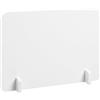 DOITOOL Pannello Divisorio Bianco per per Bordi Arrotondati in PVC Resistente Urti e Anti-spruzzo e per Ristoranti