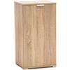 milani home - armadietto 1 anta 45 x 38 x 85 cm, marrone chiaro, truciolare bilaminato, Made in Italy