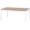 Mar.c.a. Design - Tavolo da Pranzo Allungabile Rettangolare 160x90x76 cm - Allungabile Fino a 246 cm con Piano in Laminato e Gambe in Legno - Rovere e Bianco - Made in Italy