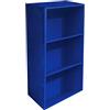 AntonaShop Libreria Colorata Componibile Modulare Legno MDF Laminato Mobile Scaffale (Blu)