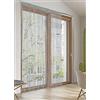 BIANCHERIAWEB Tenda Antimosca Antirumore Caduta Pannello Porta Finestra Casa Multistring Silver 140x290 Grigio