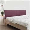 DHOME Testiera in ecopelle o tessuto Acualine liscio doppio diviso in 2 pezzi, rivestimento di alta gamma, testiera imbottita moderna (ecopelle vino rosso, 180cm doppio (letti 180/190))
