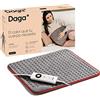 DAGA Cuscino termico comfort, tecnologia Intellisense, morbido tessuto, 5 temperature, 40 x 35 cm